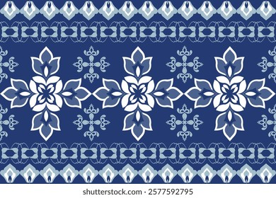 Ethnic floral damask vintage seamless pattern. Abstract kaleidoscope fabric design texture.
Design for elaborate borders, tiles, ceramic pottery, and clothing. 