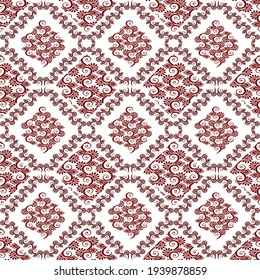 Diseño de patrones indio india de origen floral sin fisuras para impresiones de tela e ideas de decoración doméstica. Ikat, Aztec, boho, geométrico, afroamericano, chevron fondo de pantalla. Papel tapizado de la decoración con tejidos de almohada. Ilustraciones 