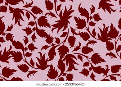 Ethnic floral pattern paisley embroidery design for background,carpet,wallpaper.clothing,wrapping,Batik fabric,Vector illustration