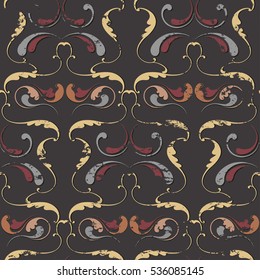 Ethnic floral pattern. Seamless background. Vintage ornament for decoration wallpaper, wrapping, fabric.
