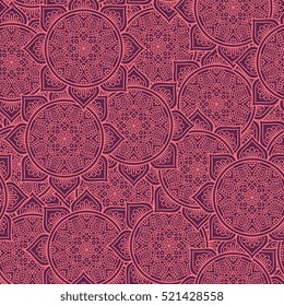 Ethnic floral seamless pattern