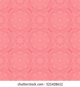 Ethnic floral seamless pattern