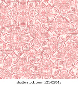 Ethnic floral seamless pattern