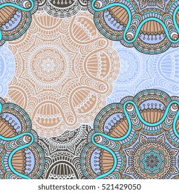 Ethnic floral seamless pattern