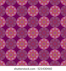 Ethnic floral seamless pattern