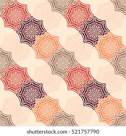 Ethnic floral seamless pattern