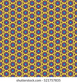 Ethnic floral seamless pattern