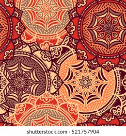 Ethnic floral seamless pattern