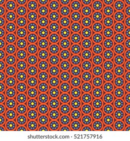 Ethnic floral seamless pattern