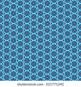 Ethnic floral seamless pattern
