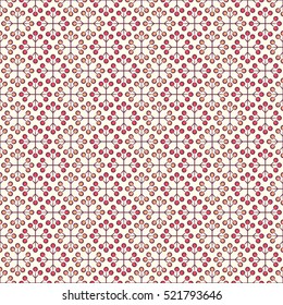 Ethnic floral seamless pattern