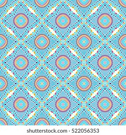 Ethnic floral seamless pattern
