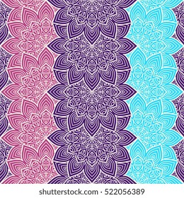Ethnic floral seamless pattern