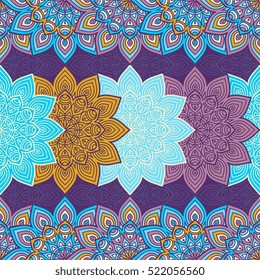 Ethnic floral seamless pattern