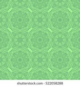 Ethnic floral seamless pattern
