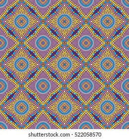 Ethnic floral seamless pattern