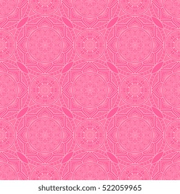 Ethnic floral seamless pattern