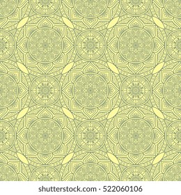 Ethnic floral seamless pattern
