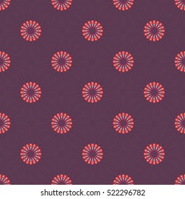 Ethnic floral seamless pattern