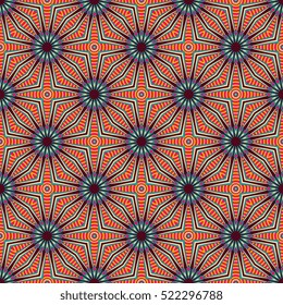 Ethnic floral seamless pattern