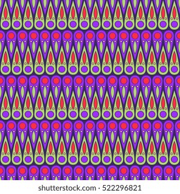 Ethnic floral seamless pattern