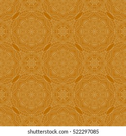 Ethnic floral seamless pattern