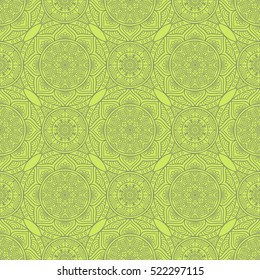 Ethnic floral seamless pattern