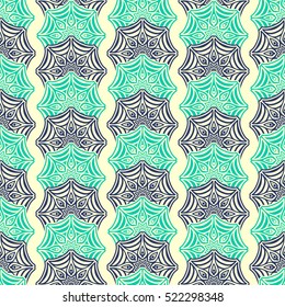 Ethnic floral seamless pattern