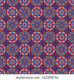 Ethnic floral seamless pattern