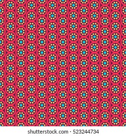 Ethnic floral seamless pattern
