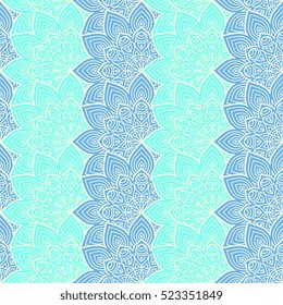 Ethnic floral seamless pattern