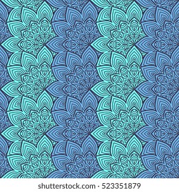 Ethnic floral seamless pattern