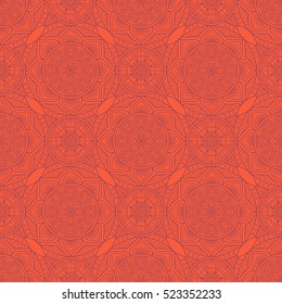 Ethnic floral seamless pattern