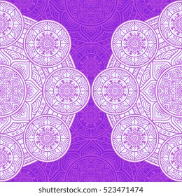 Ethnic floral seamless pattern