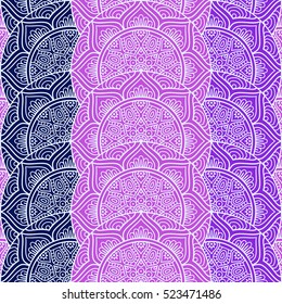 Ethnic floral seamless pattern