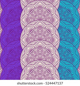 Ethnic floral seamless pattern