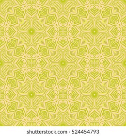 Ethnic floral seamless pattern