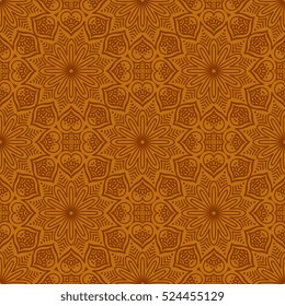 Ethnic floral seamless pattern