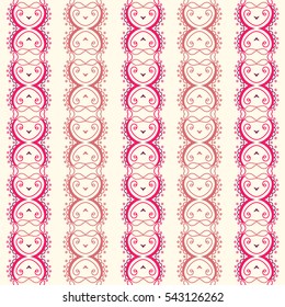 Ethnic floral seamless pattern. Abstract ornamental pattern.Vintage decorative elements.  Islam, Arabic, Indian, ottoman motifs.
