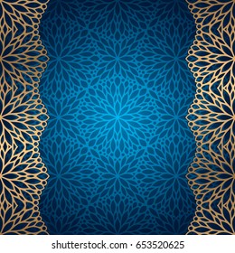 Ethnic floral seamless pattern. Abstract ornamental pattern