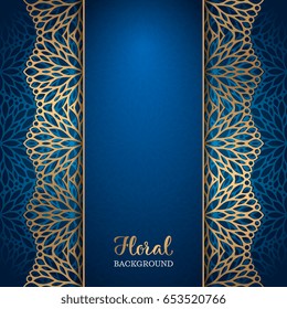 Ethnic floral seamless pattern. Abstract ornamental pattern