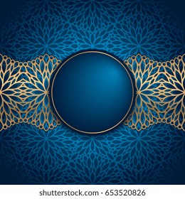 Ethnic floral seamless pattern. Abstract ornamental pattern