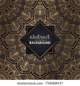 Ethnic floral seamless pattern. Abstract ornamental pattern