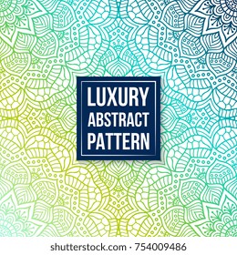 Ethnic floral seamless pattern. Abstract ornamental pattern