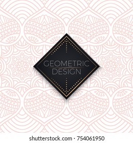Ethnic floral seamless pattern. Abstract ornamental pattern
