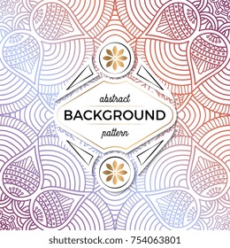 Ethnic floral seamless pattern. Abstract ornamental pattern
