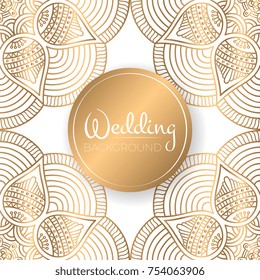 Ethnic floral seamless pattern. Abstract ornamental pattern