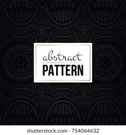 Ethnic floral seamless pattern. Abstract ornamental pattern