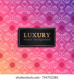 Ethnic floral seamless pattern. Abstract ornamental pattern