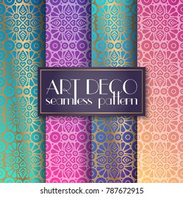 Ethnic floral seamless pattern colors